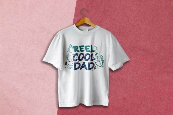 Reel Cool Dad T-Shirt Designs as Versatile Branding Graphics