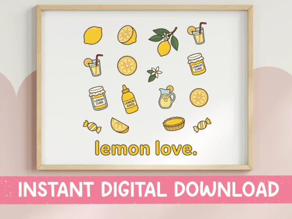 Why Lemon Love Citrus Scatter Graphics Work for T-Shirt Designs